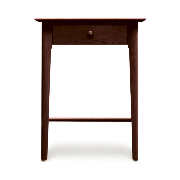 Maple and Cherry Solid Wood 1-Drawer Nightstand