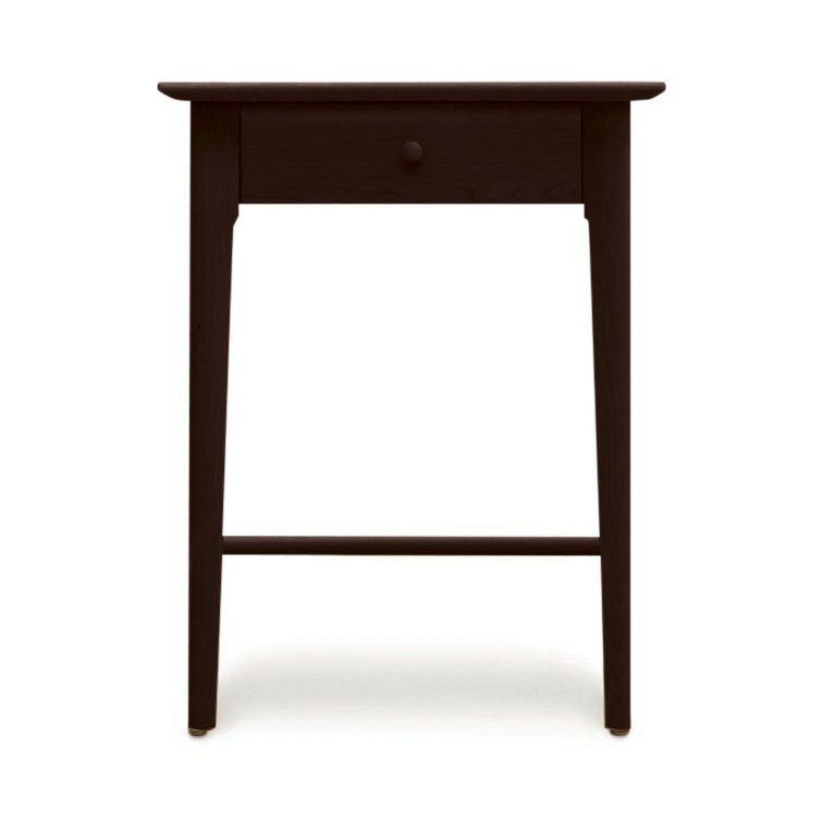 Maple and Cherry Solid Wood 1-Drawer Nightstand