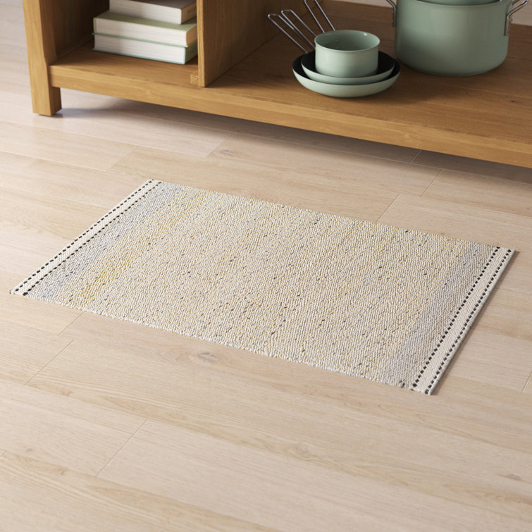 Handmade Easy Care Flatweave Wool Gray Rectangular Rug 2' x 3'