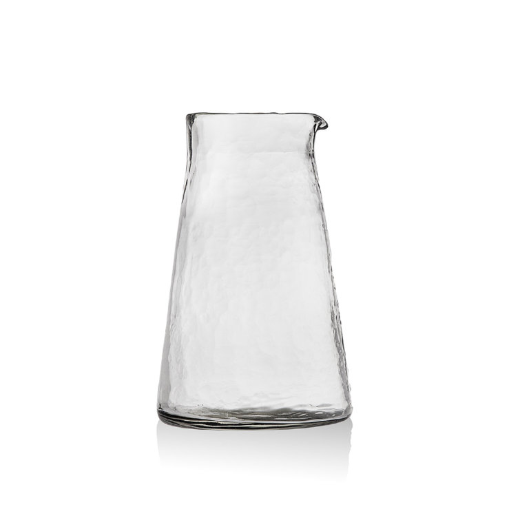 Clear Hammered Glass Carafe with Infuser, 30 oz