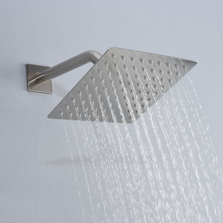 Brushed Nickel Multi-Head Wall-Mounted Shower System