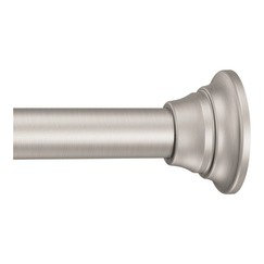 Moen 44-72 Inch Adjustable Brushed Nickel Tension Mounted Shower Curtain Rod