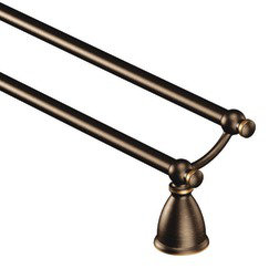 Caldwell Mediterranean Bronze 24" Wall Mounted Double Towel Bar