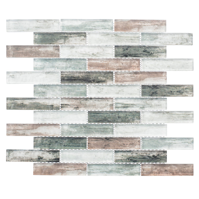 Giovan Nostalgia Glass Brick Joint Mosaic Tile for Walls and Backsplash