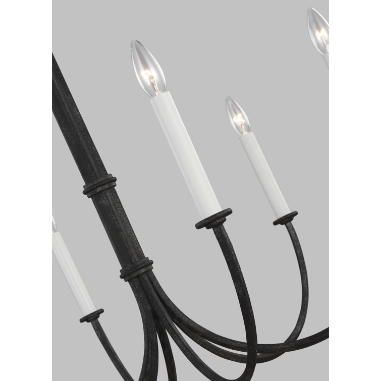 Champlain Iron Oxide 6-Light Candle Style Chandelier