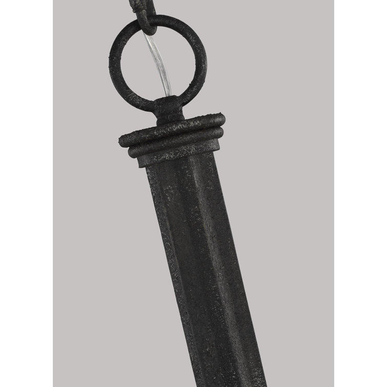 Midnight Black and Burnished Brass 20'' Dome Pendant Light