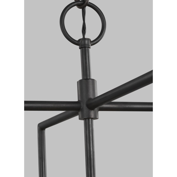 Keystone Aged Iron 4-Light Outdoor Candle Chandelier