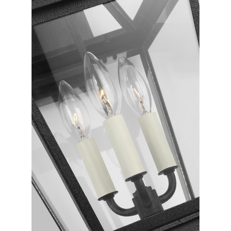 Falmouth Weathered Zinc 16" Dimmable Outdoor Wall Lantern