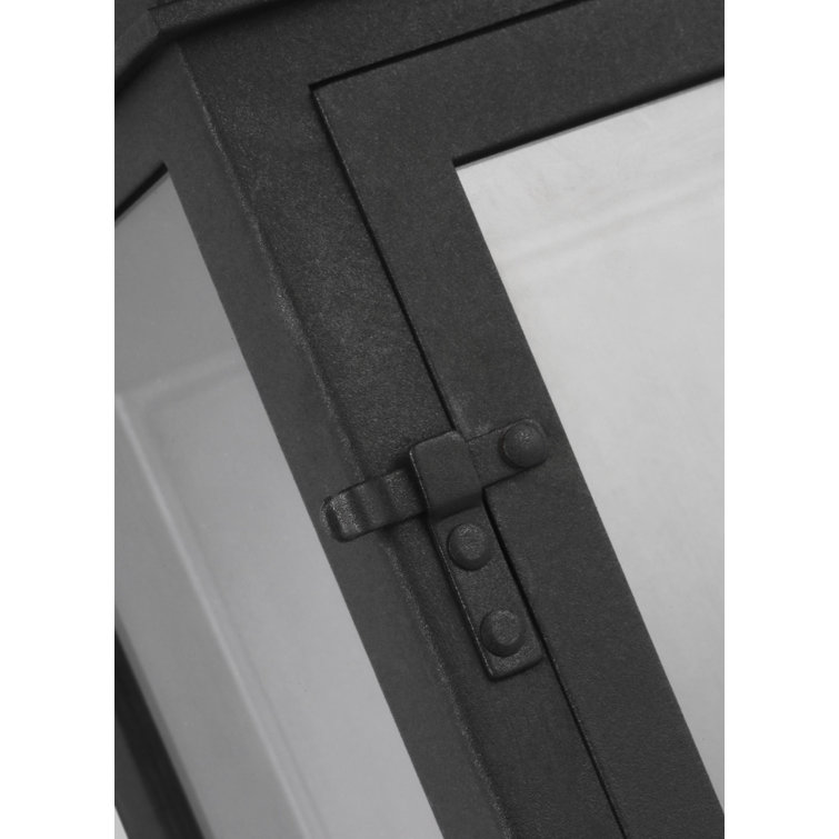 Hingham Textured Black 20" Dimmable Outdoor Wall Lantern
