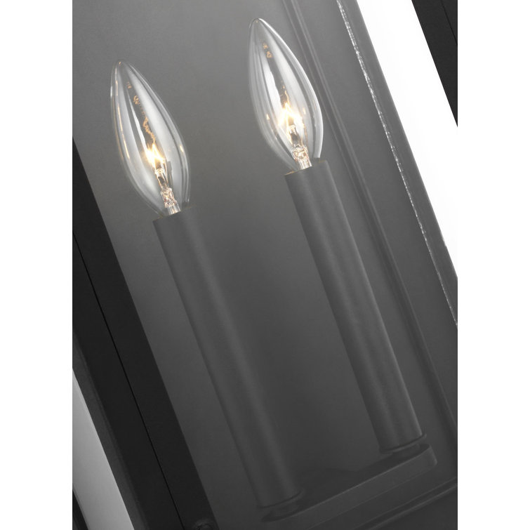 Hingham Textured Black 20" Dimmable Outdoor Wall Lantern