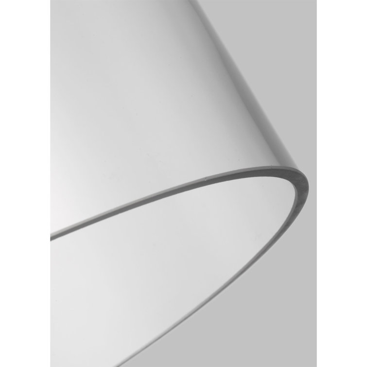 Garrett Polished Nickel Glass Cylinder Pendant Light
