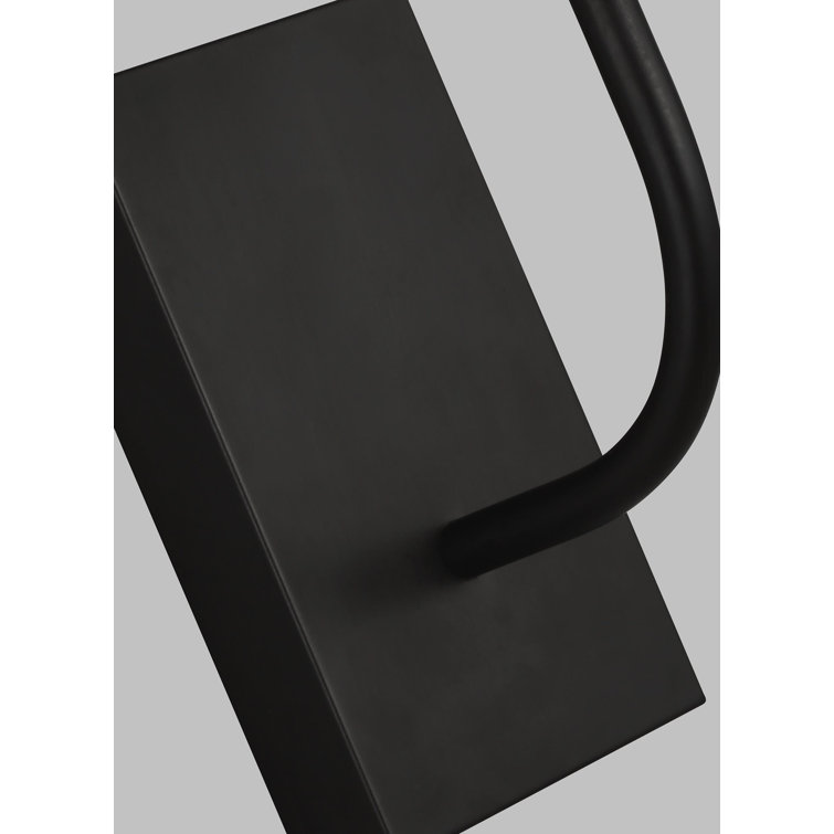Aged Iron Nickel Cylinder Dimmable Wall Sconce with White Linen Shade