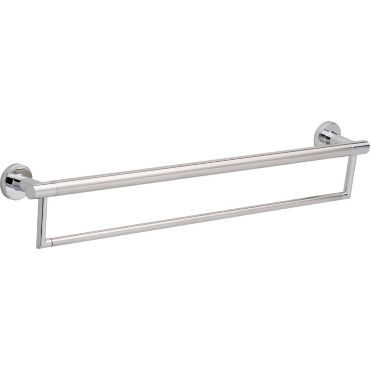 Polished Chrome 26" Wall Mounted Dual Towel Bar with Assist