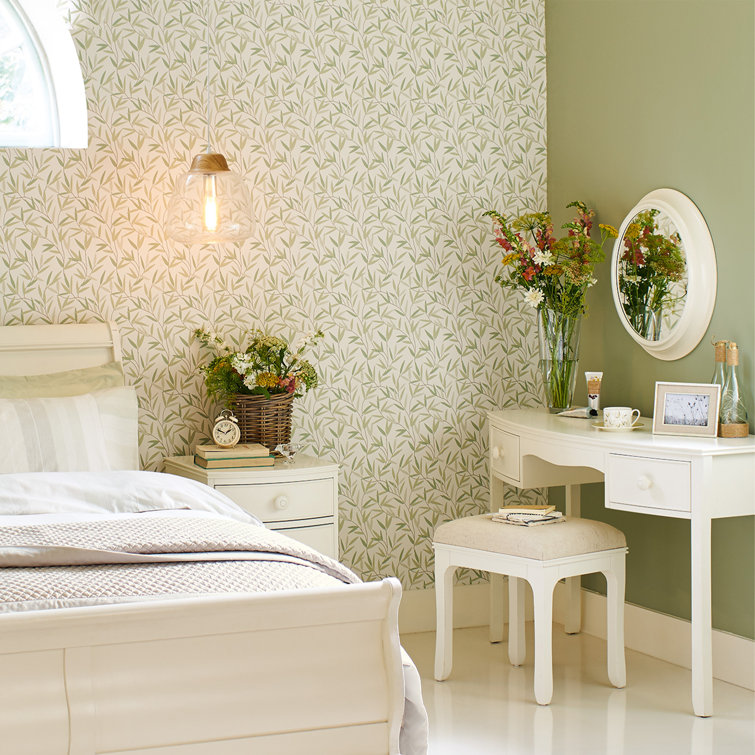 Laura Ashley Willow Leaf Hedgerow Off-White Wallpaper Roll