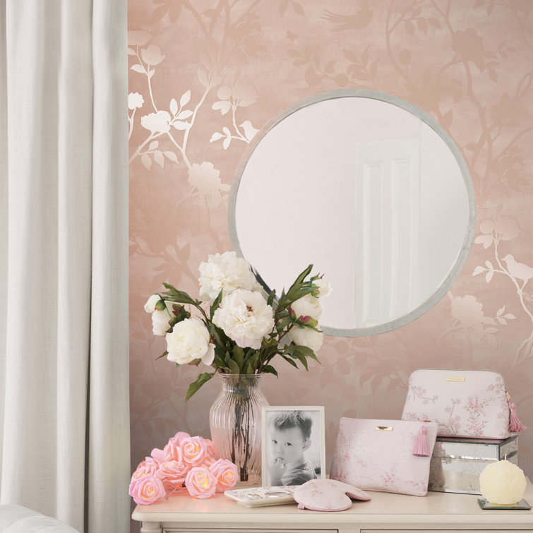 Laura Ashley Eglantine Silhouette Blush Wallpaper Roll