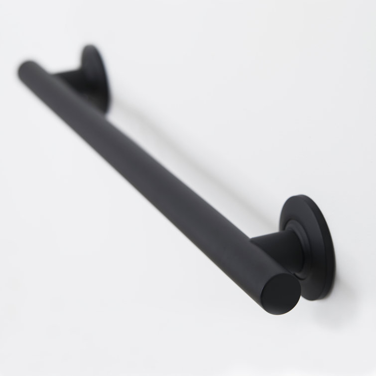 Matte Black 36-Inch Stainless Steel Wall Mounted Grab Bar