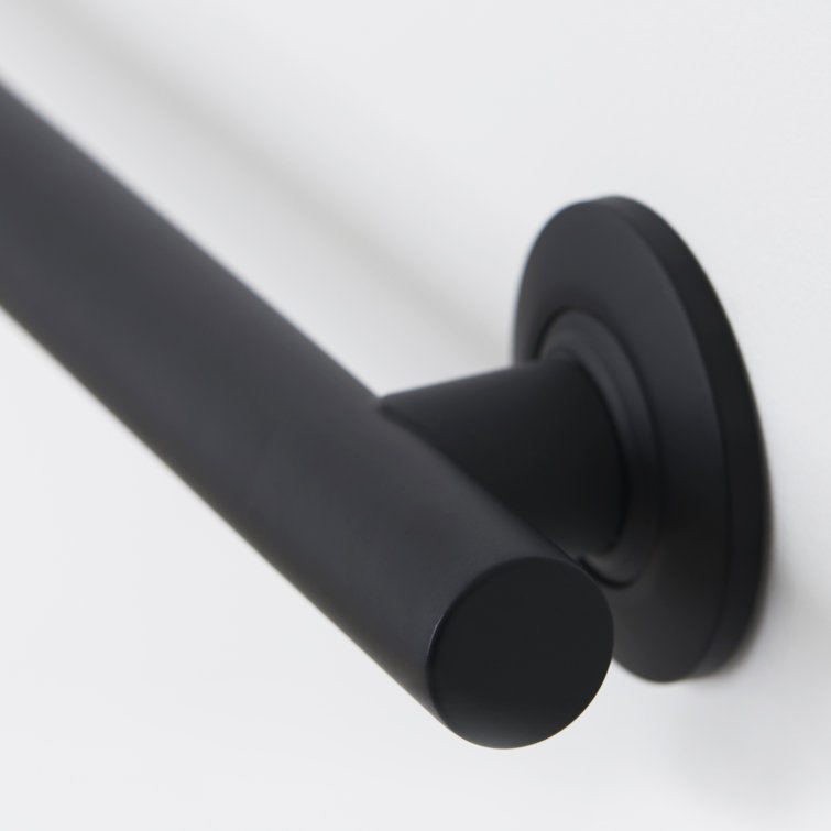 Matte Black 36-Inch Stainless Steel Wall Mounted Grab Bar