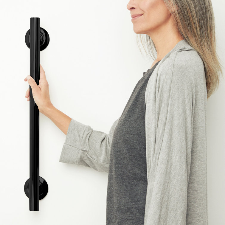 Matte Black 36-Inch Stainless Steel Wall Mounted Grab Bar
