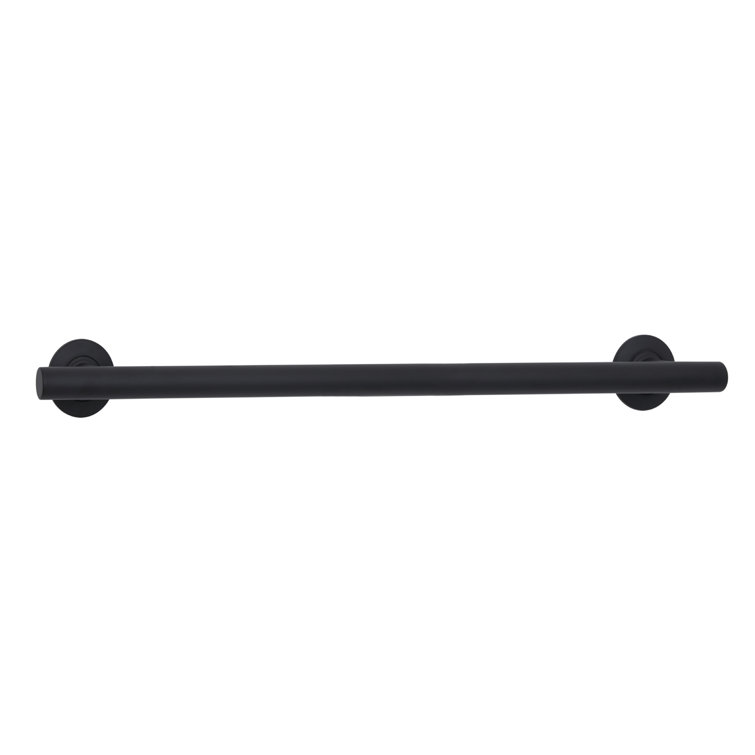 Matte Black 36-Inch Stainless Steel Wall Mounted Grab Bar