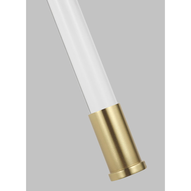 Hanover 18'' Steel and Lucite Wall Sconce with Linen Shade