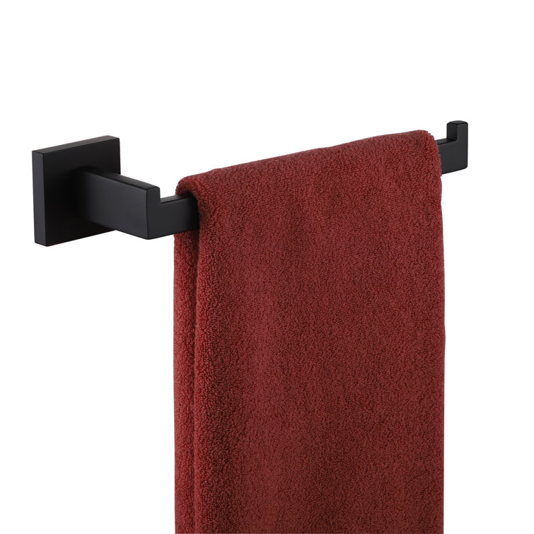 Matte Black Stainless Steel Wall Mounted Hand Towel Holder