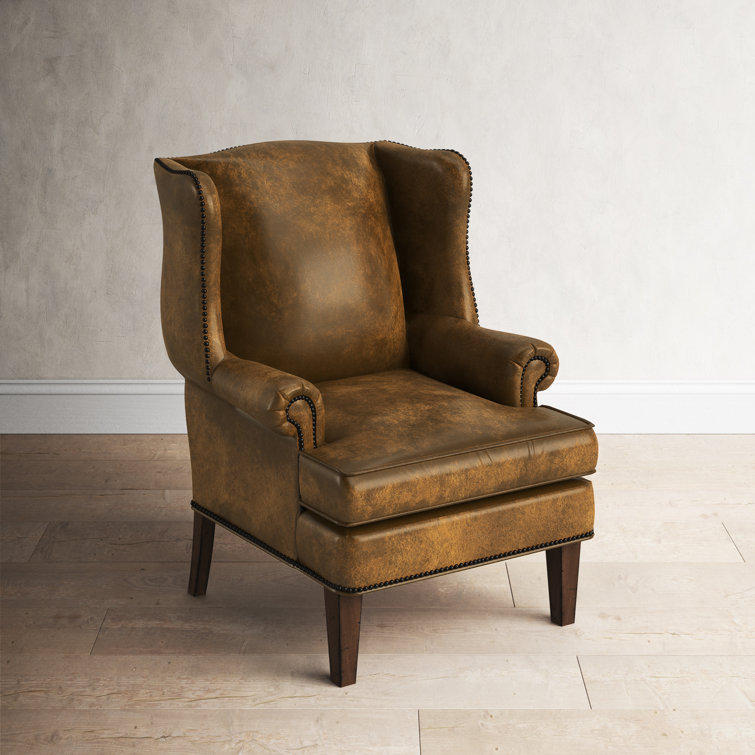 Blakeley Caramel Leather Traditional Club Chair