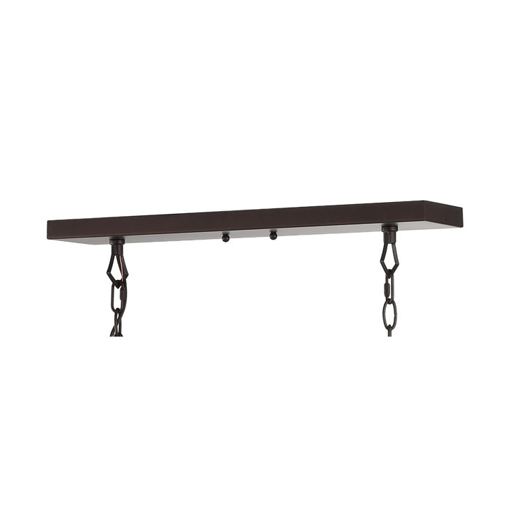 Pagoda 49" Oil Rubbed Bronze LED 6-Light Farmhouse Lantern Pendant