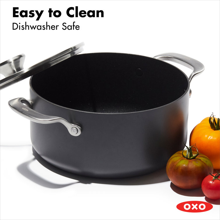 OXO 10-Piece Black Aluminum Non-Stick Cookware Set