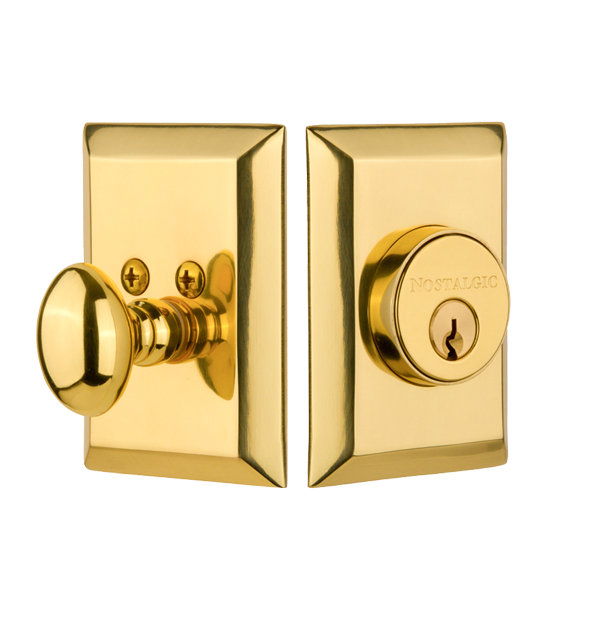 Solid Brass Universal Handing Single Cylinder Deadbolt Lock