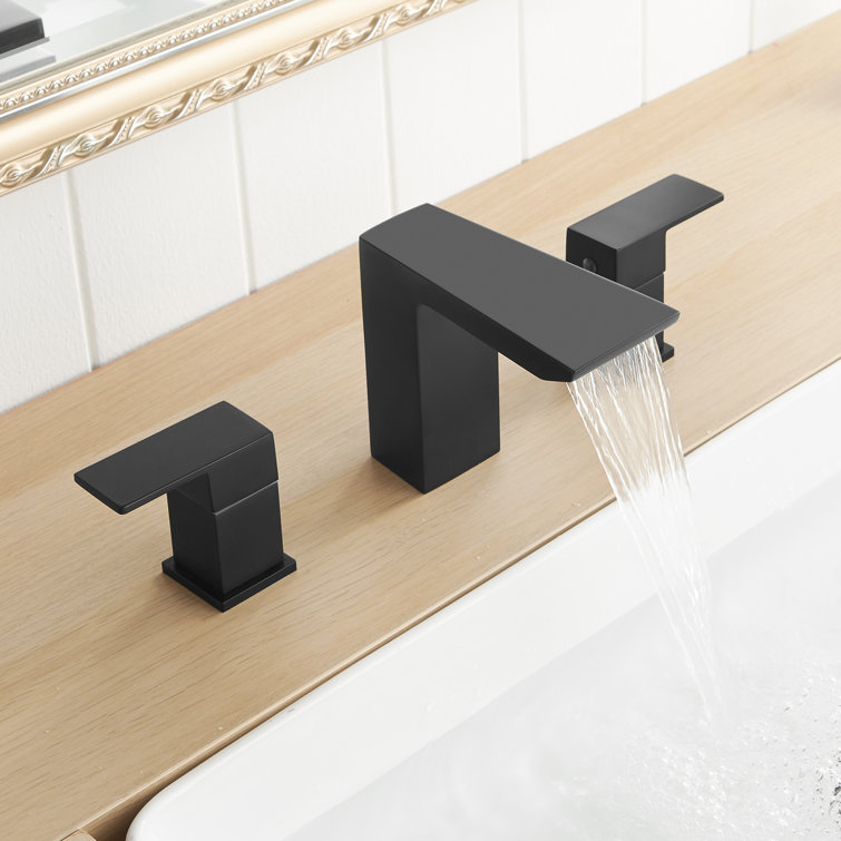 Widespread 2-handle Bathroom Faucet with Drain Assembly