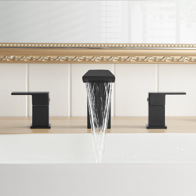 Widespread 2-handle Bathroom Faucet with Drain Assembly