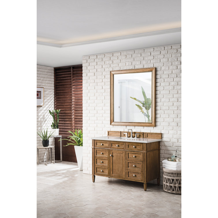 Brittany 47" Saddle Brown Plywood Single Vanity