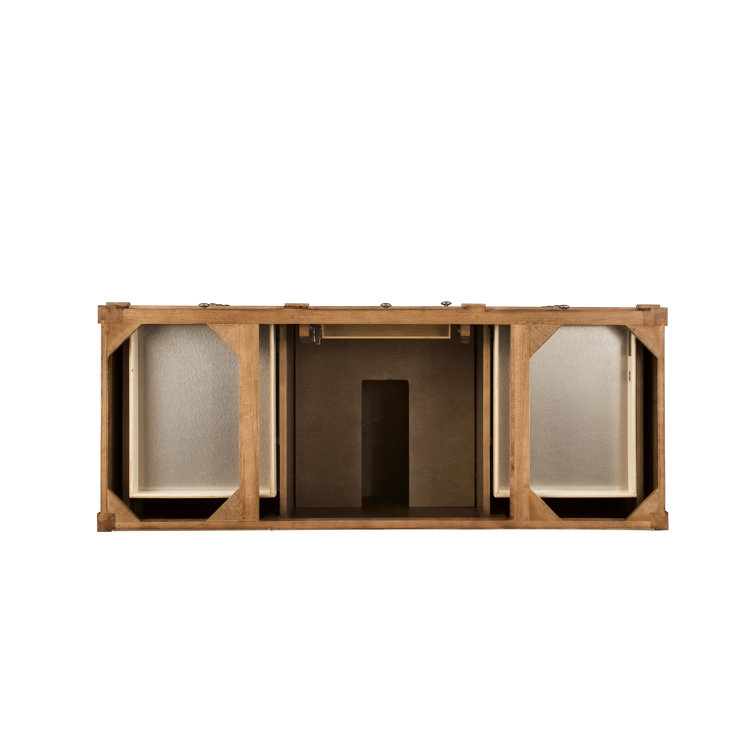 Brittany 60" Saddle Brown Single Freestanding Vanity Base