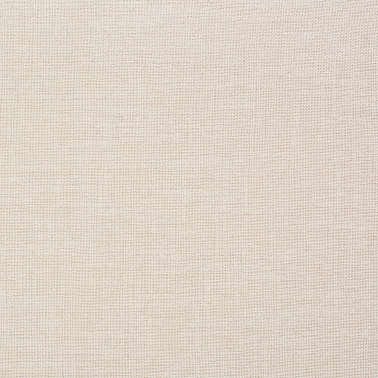 Carmelo Coastal-Chic Beige Linen & Black Wood Wrapped Bench