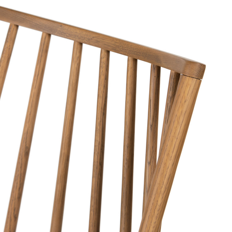 Sandy Oak Backless Saddle Style Leather Bar Stool 44''