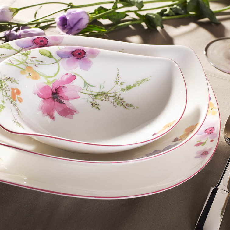 Mariefleur 11.5" Floral Ceramic Deep Bowl