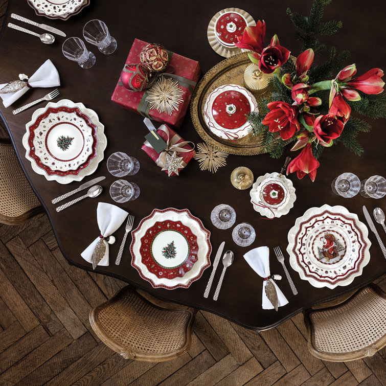 Villeroy & Boch Christmas Porcelain 12-Piece Dinnerware Set