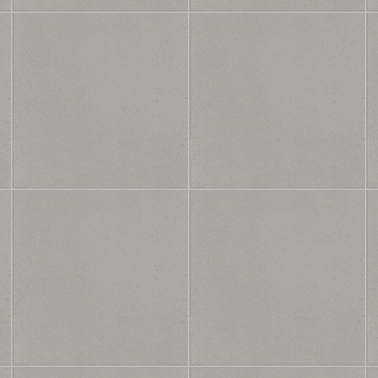 Quarry 6" x 6" Matte Gray Ceramic Floor and Wall Tile