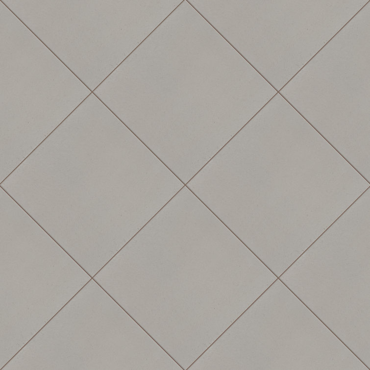 Quarry 6" x 6" Matte Gray Ceramic Floor and Wall Tile