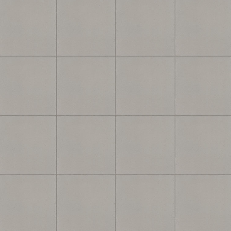 Quarry 6" x 6" Matte Gray Ceramic Floor and Wall Tile