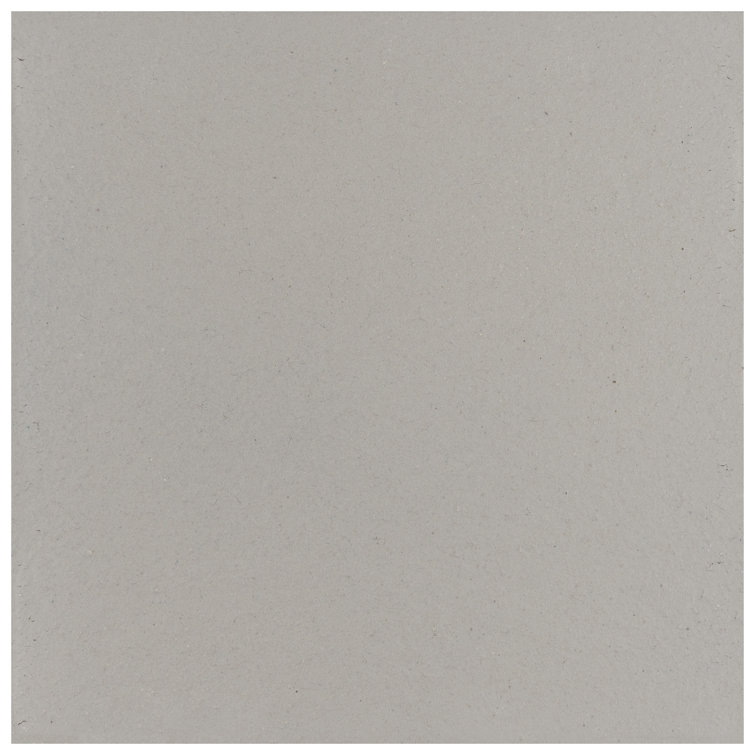 Quarry 6" x 6" Matte Gray Ceramic Floor and Wall Tile