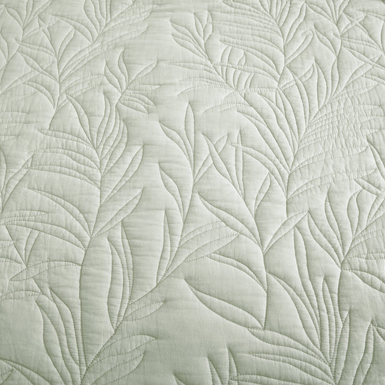 Costa Sera Blue Cotton Embroidered Standard Shams, 2-Pack