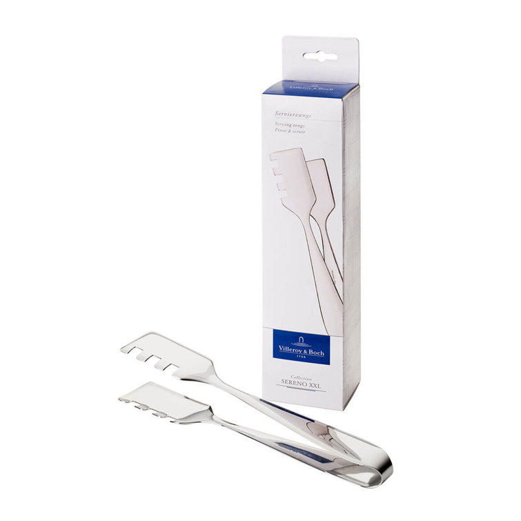 Sereno XXL Polished Stainless Steel Serving Tongs