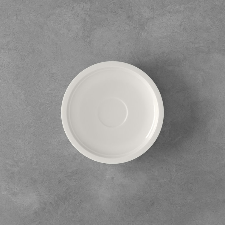 White Porcelain 4.75" Minimalist Espresso Cup Saucer