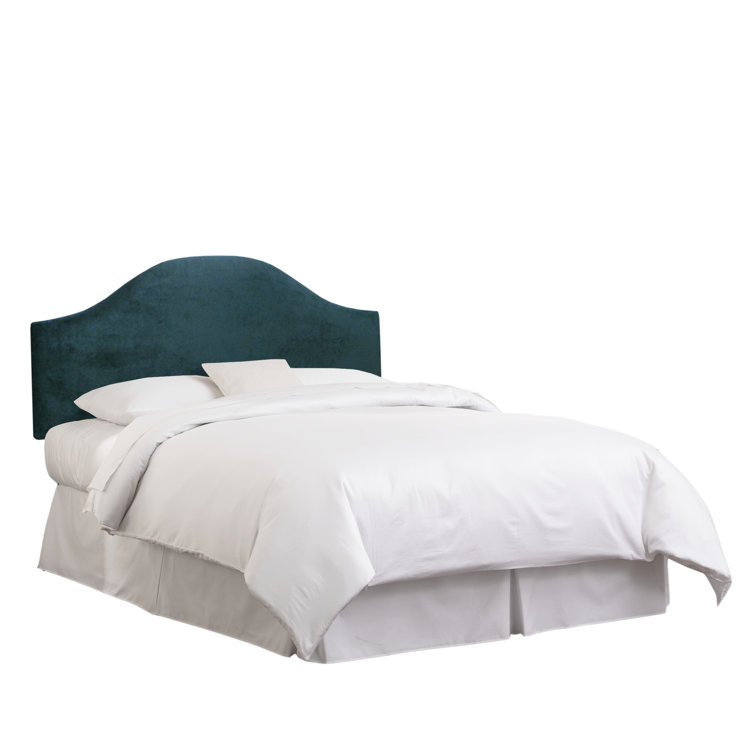 Classic Berry Velvet Upholstered Queen Headboard