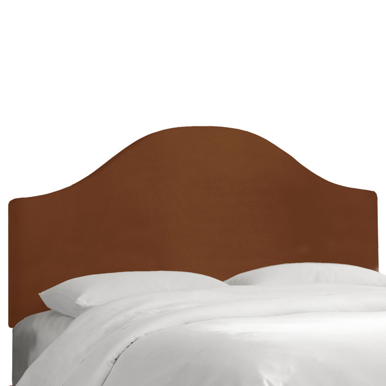 Classic Berry Velvet Upholstered Queen Headboard