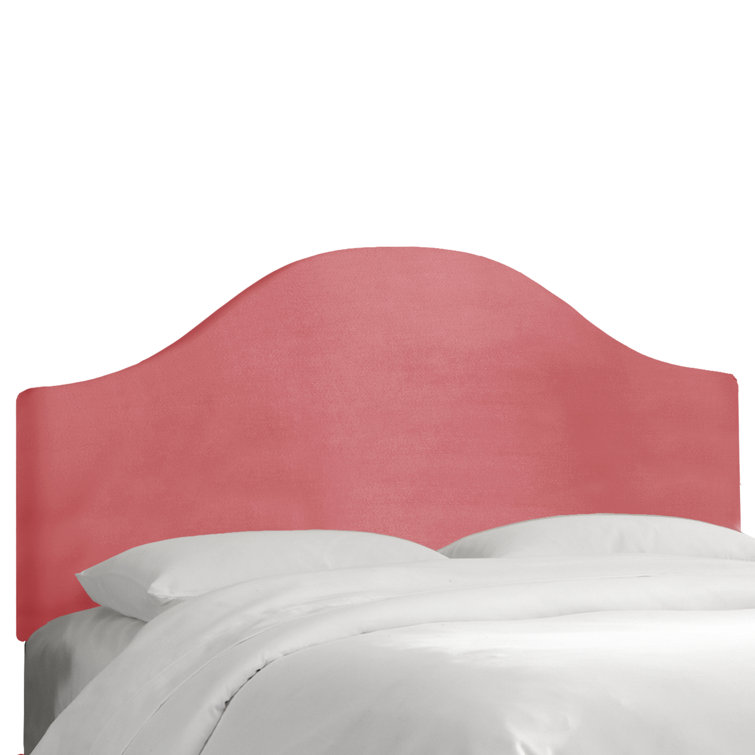Classic Berry Velvet Upholstered Queen Headboard
