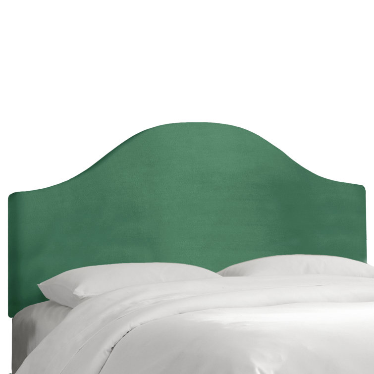 Classic Berry Velvet Upholstered Queen Headboard
