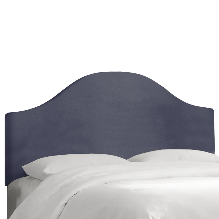 Classic Berry Velvet Upholstered Queen Headboard