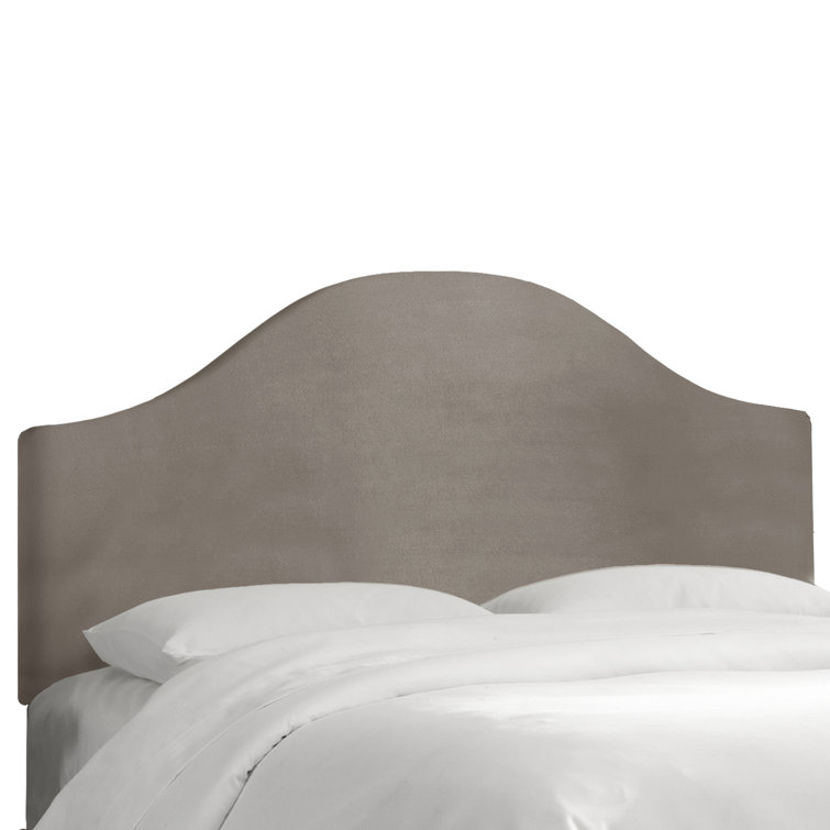 Classic Berry Velvet Upholstered Queen Headboard